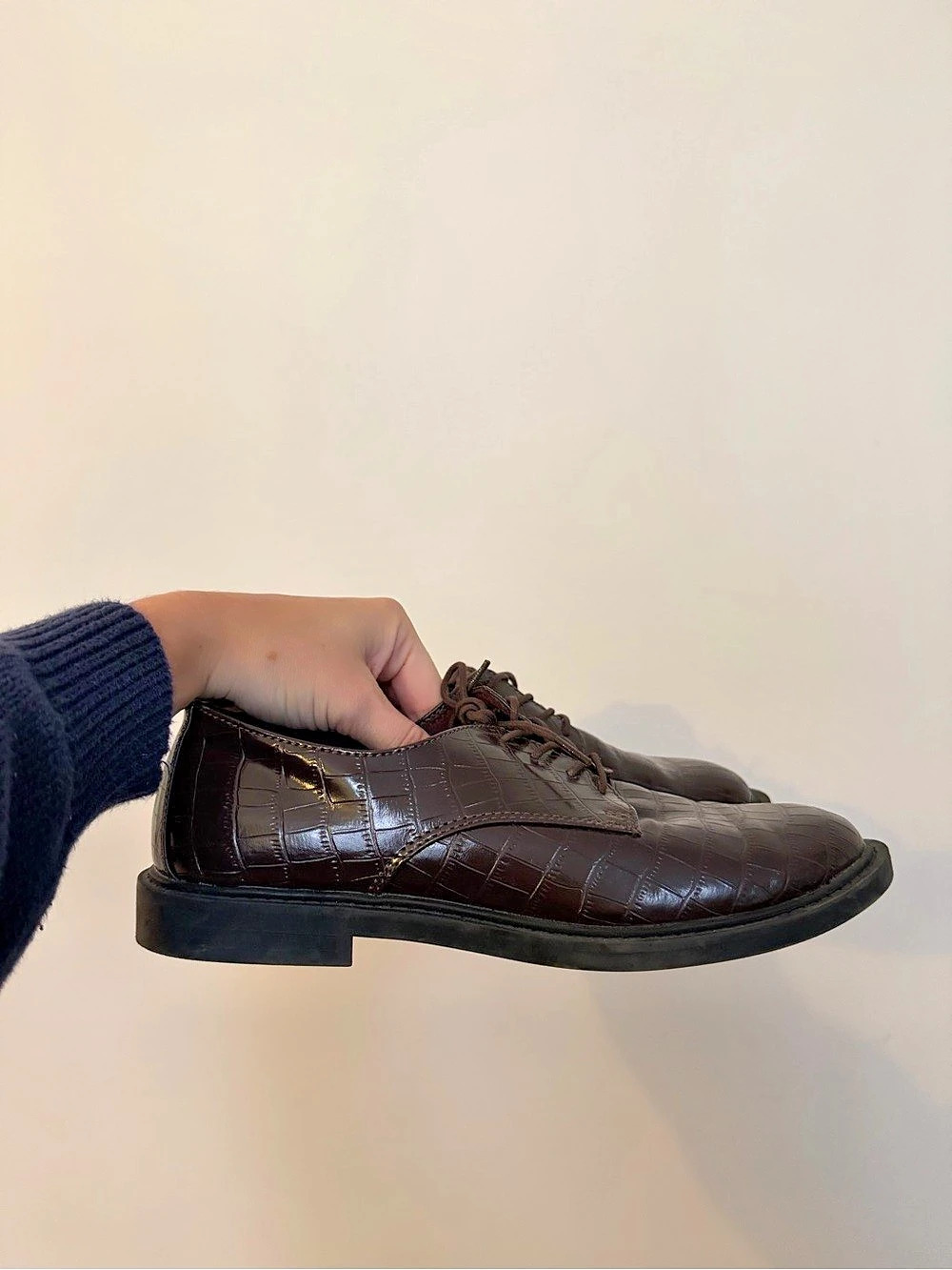Old Navy Faux Leather Oxford Shoe Brown Oxfords